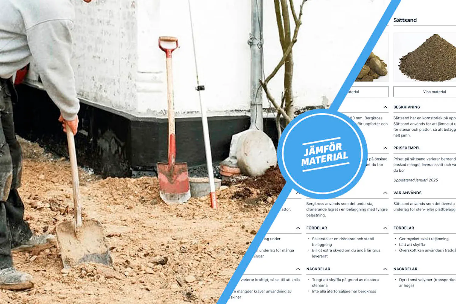 Sand och grus Sand och grus